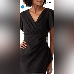 Ladies size 8 black shimmer formal dress by SLNY. Worn once.